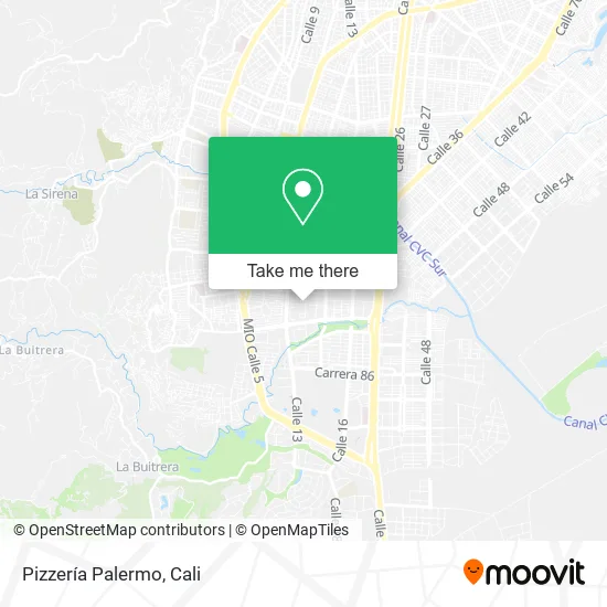 Pizzería Palermo map