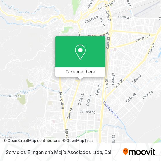 Mapa de Servicios E Ingeniería Mejía Asociados Ltda