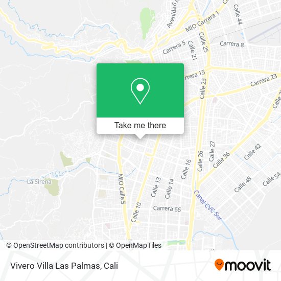 Mapa de Vivero Villa Las Palmas