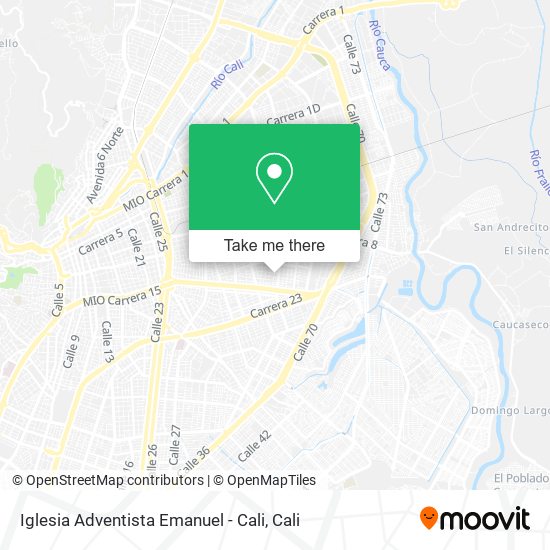 Iglesia Adventista Emanuel - Cali map