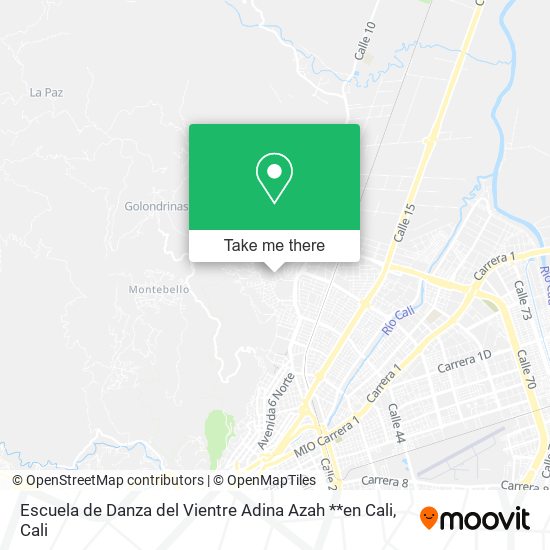 Escuela de Danza del Vientre Adina Azah **en Cali map