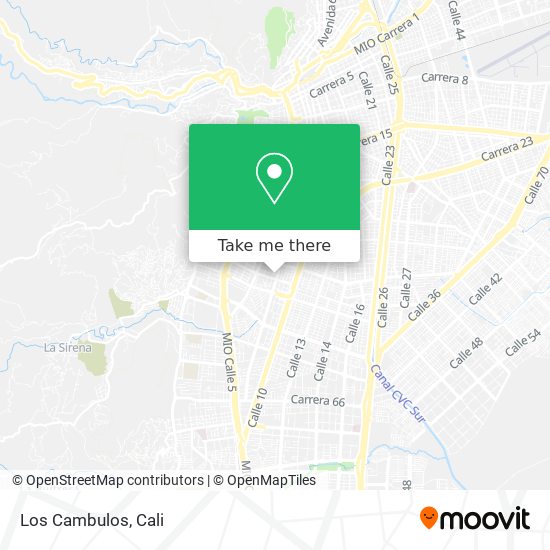 Los Cambulos map