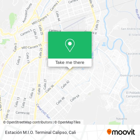 Estación M.I.O. Terminal Calipso map