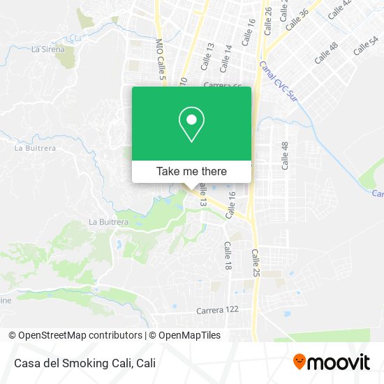 Casa del Smoking Cali map