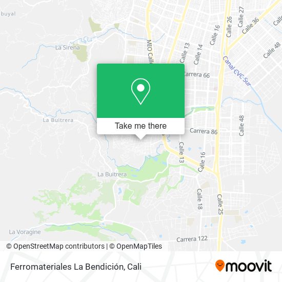 Mapa de Ferromateriales La Bendición
