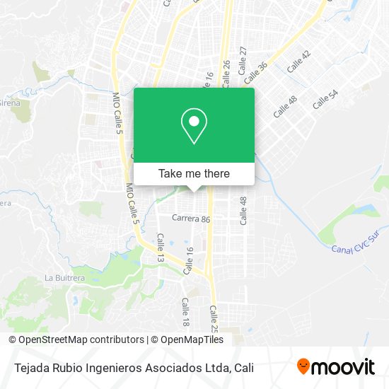 Mapa de Tejada Rubio Ingenieros Asociados Ltda