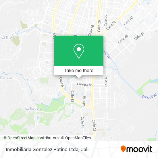 Mapa de Inmobiliaria González Patiño Ltda