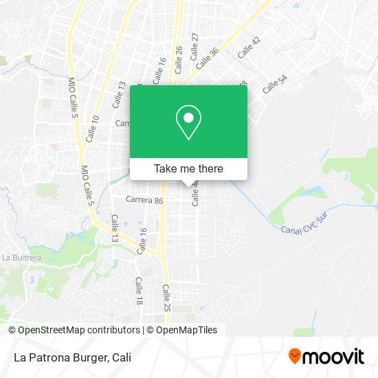 Mapa de La Patrona Burger