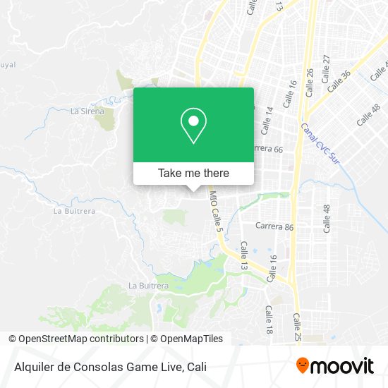Alquiler de Consolas Game Live map