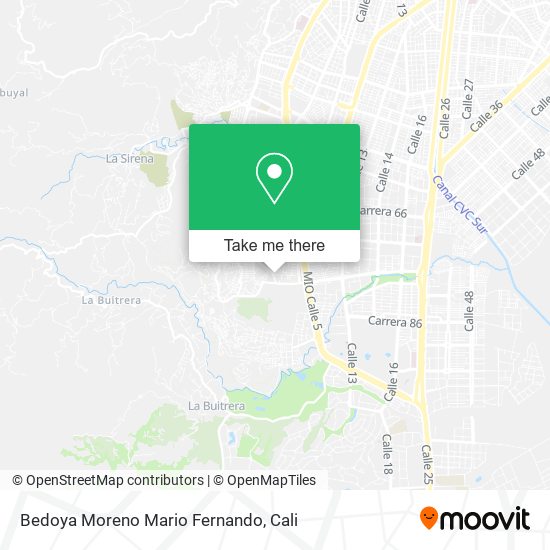 Bedoya Moreno Mario Fernando map