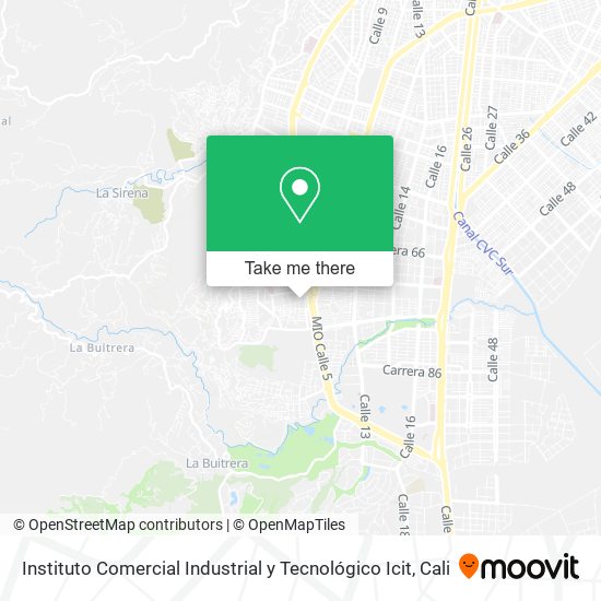 Mapa de Instituto Comercial Industrial y Tecnológico Icit