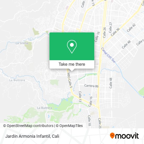 Jardín Armonía Infantil map