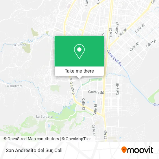 San Andresito del Sur map