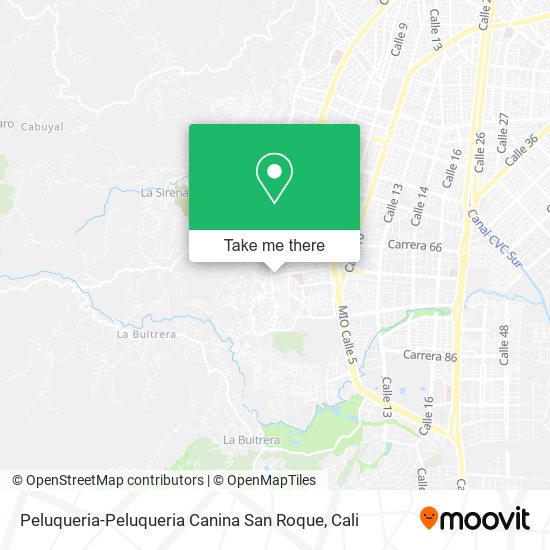 Mapa de Peluqueria-Peluqueria Canina San Roque