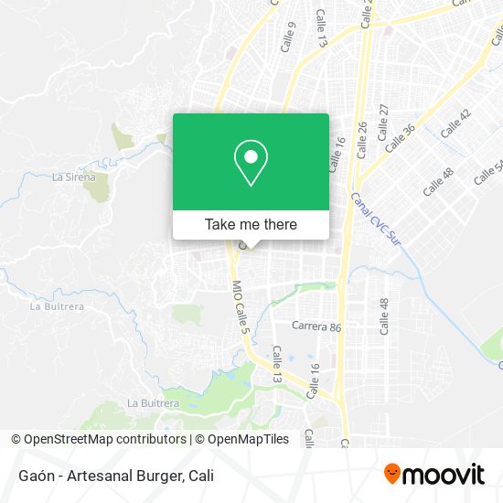 Gaón - Artesanal Burger map