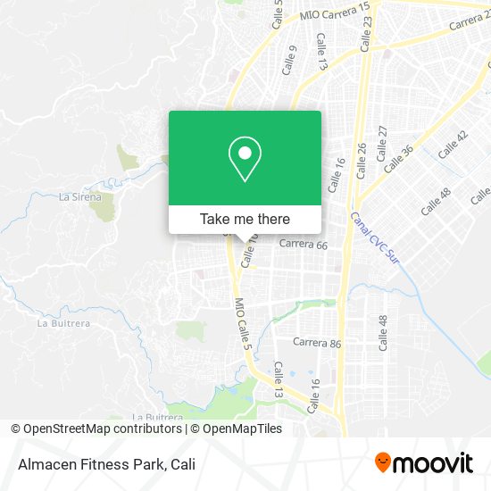 Mapa de Almacen Fitness Park