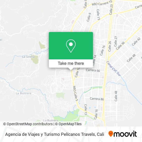 Mapa de Agencia de Viajes y Turismo Pelícanos Travels
