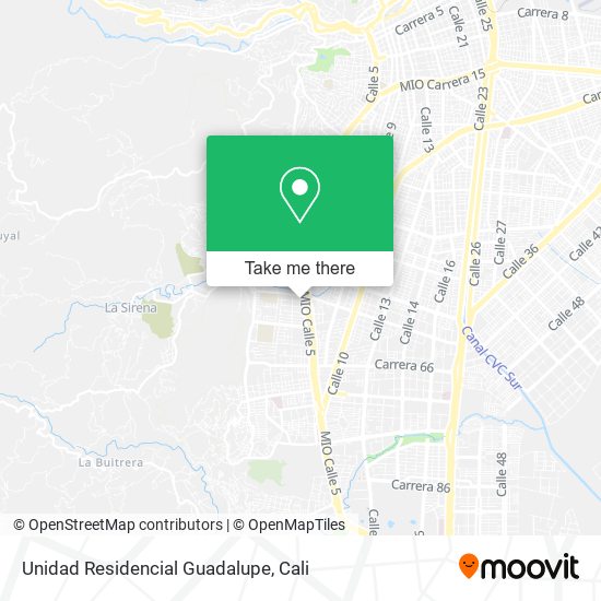 Unidad Residencial Guadalupe map
