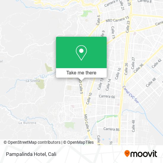 Pampalinda Hotel map