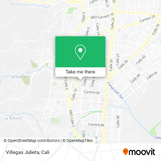 Villegas Julieta map