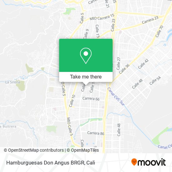 Mapa de Hamburguesas Don Angus BRGR