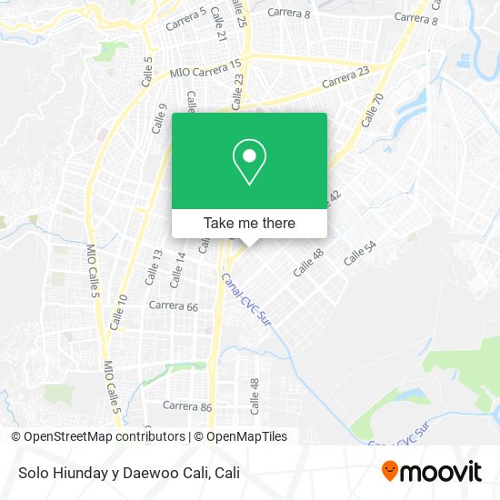 Solo Hiunday y Daewoo Cali map