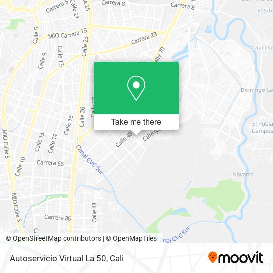 Autoservicio Virtual La 50 map