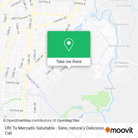 Mapa de Üfit Tu Mercado Saludable - Sano, natural y Delicioso