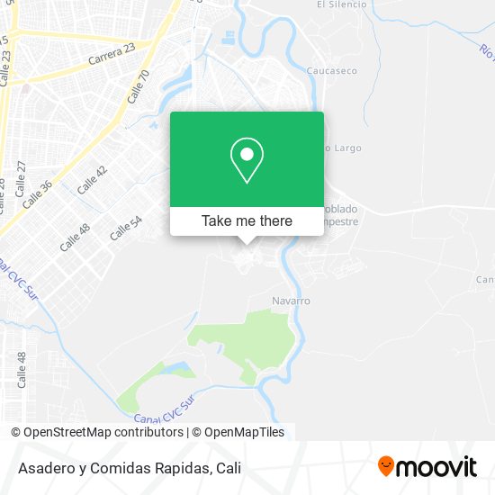 Asadero y Comidas Rapidas map