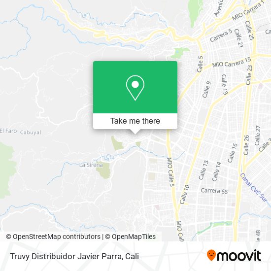 Mapa de Truvy Distribuidor Javier Parra