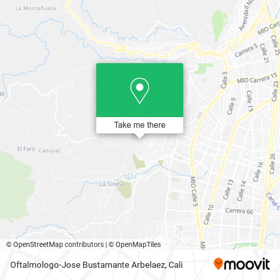 Oftalmologo-Jose Bustamante Arbelaez map