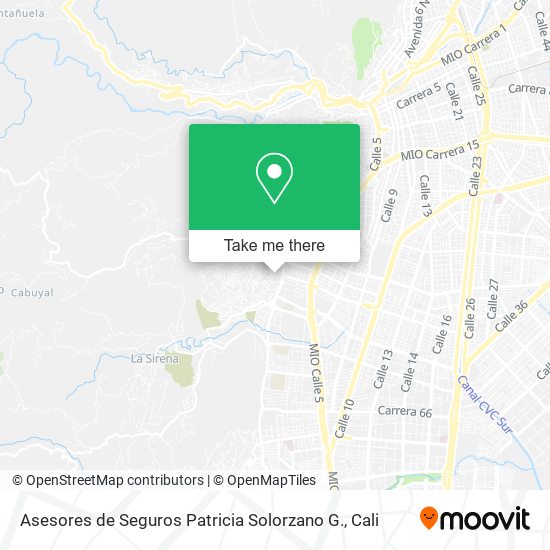 Asesores de Seguros Patricia Solorzano G. map