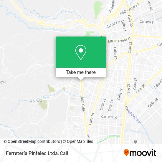 Mapa de Ferretería Pinfelec Ltda