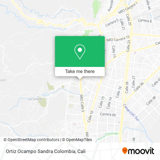 Mapa de Ortiz Ocampo Sandra Colombia