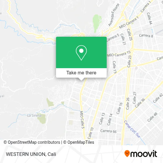 WESTERN UNION map
