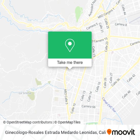 Mapa de Ginecólogo-Rosales Estrada Medardo Leonidas