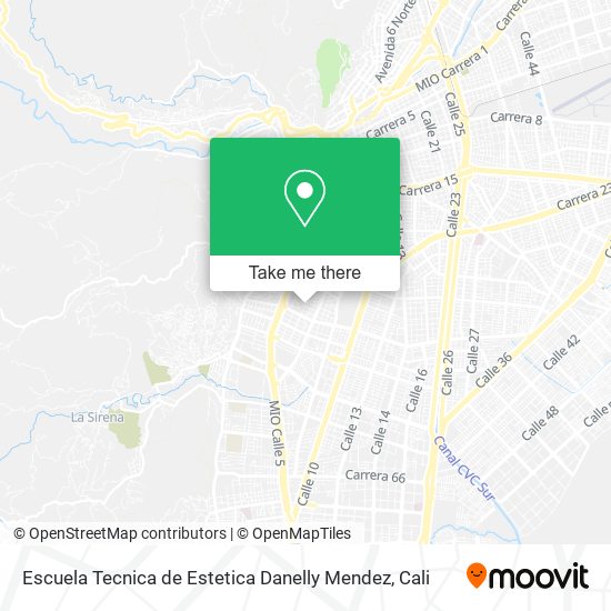 Escuela Tecnica de Estetica Danelly Mendez map