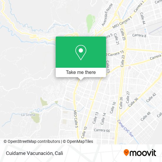 Cuídame Vacunación map