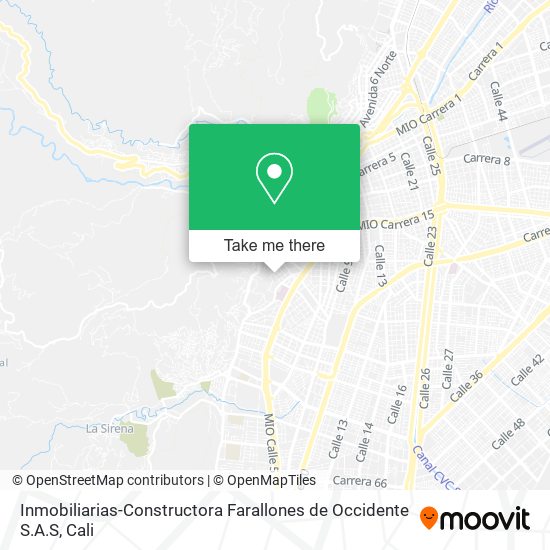 Mapa de Inmobiliarias-Constructora Farallones de Occidente S.A.S