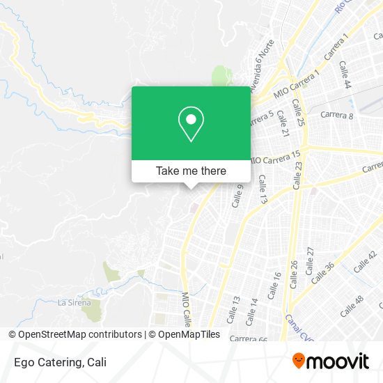 Ego Catering map