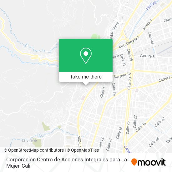 Corporación Centro de Acciones Integrales para La Mujer map