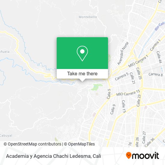 Mapa de Academia y Agencia Chachi Ledesma