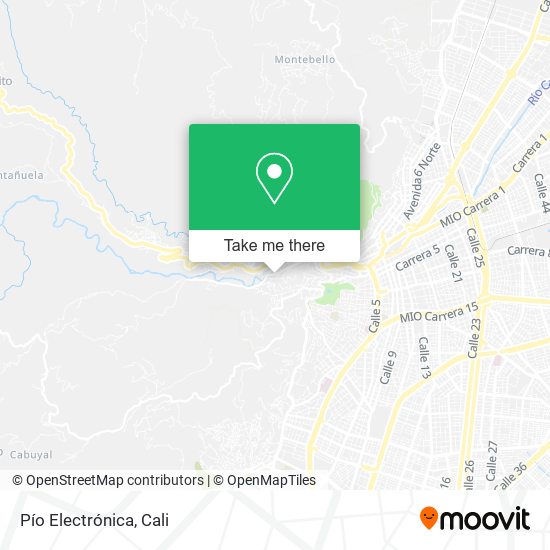Pío Electrónica map