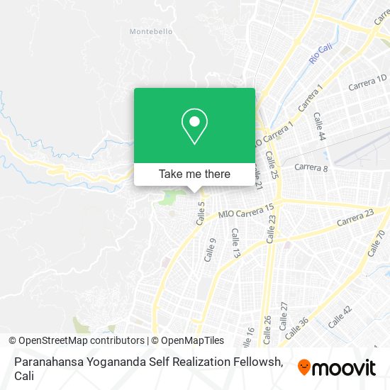 Mapa de Paranahansa Yogananda Self Realization Fellowsh