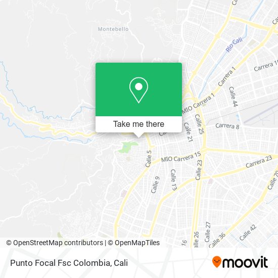 Punto Focal Fsc Colombia map