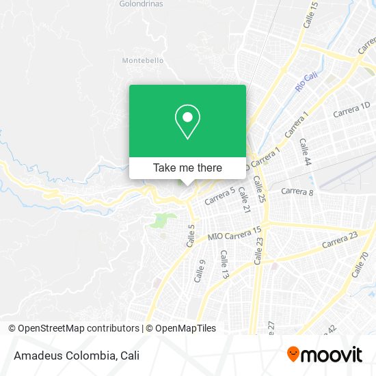 Amadeus Colombia map