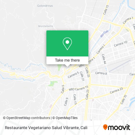 Mapa de Restaurante Vegetariano Salud Vibrante