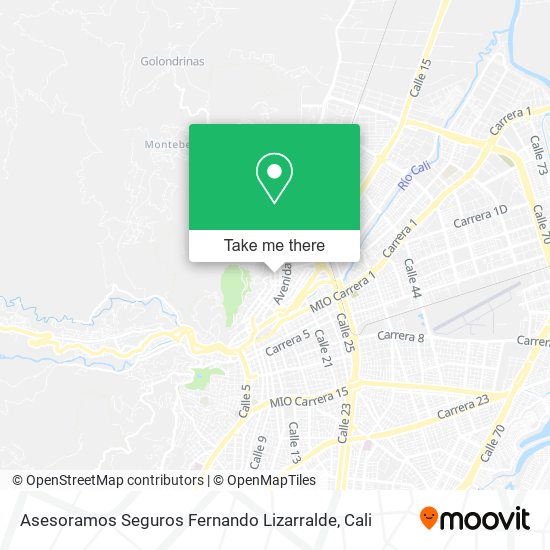 Mapa de Asesoramos Seguros Fernando Lizarralde