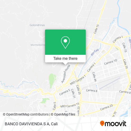 Mapa de BANCO DAVIVIENDA S A