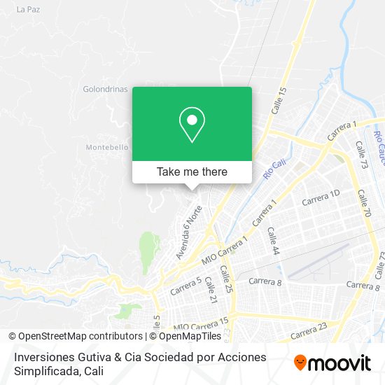 Inversiones Gutiva & Cia Sociedad por Acciones Simplificada map